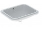 Geberit Variform Under-countertop washbasin, rectangular, B53cm, H17.8cm, T44cm, z overflow, without tap hole