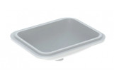 Geberit Variform Under-countertop washbasin, rectangular, 53cm, without overflow, without tap hole