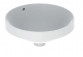 Geberit Variform Recessed washbasin, round, D40cm, H17.8cm, z overflow, without tap hole