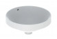 Geberit Variform Recessed washbasin, round, D40cm, H17.8cm, z overflow, without tap hole