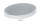 Geberit Variform Recessed washbasin, oval, B50cm, H17.8cm, T40cm, z overflow, without tap hole