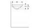 Geberit Variform Recessed washbasin, oval, B50cm, H17.8cm, T40cm, z overflow, without tap hole