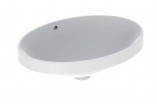 Geberit Variform Recessed washbasin, oval, B50cm, H17.8cm, T40cm, without overflow, without tap hole