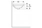 Geberit Variform Recessed washbasin, oval, B50cm, H17.8cm, T40cm, without overflow, without tap hole