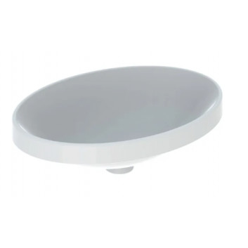 Geberit Variform Recessed washbasin, oval, B55cm, H17.8cm, T40cm, z overflow, without tap hole