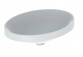 Geberit Variform Recessed washbasin, oval, B55cm, H17.8cm, T40cm, z overflow, without tap hole