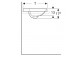 Geberit Variform Recessed washbasin, oval, B55cm, H17.8cm, T45cm, z overflow, with tap hole