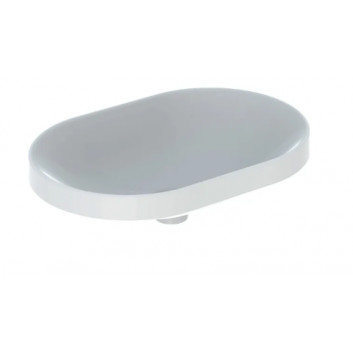 Geberit Variform Recessed washbasin, eliptyczna, B60cm, H17.8cm, T40cm, z overflow, without tap hole