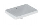 Geberit Variform Recessed washbasin, eliptyczna, B60cm, H17.8cm, T45cm, without overflow, with tap hole