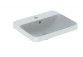 Geberit Variform Recessed washbasin, rectangular, B55cm, H17.8cm, T40cm, without overflow, without tap hole