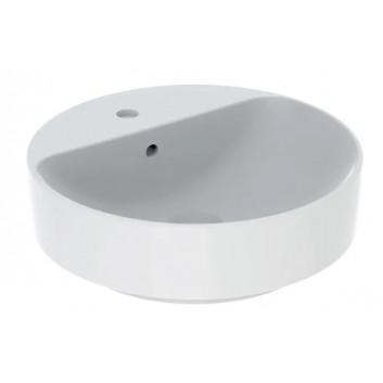 Geberit Variform Countertop washbasin, round, D40cm, H15.8cm, without overflow, without tap hole