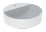 Geberit Variform Countertop washbasin, round, D45cm, H15.8cm, z overflow, with tap hole