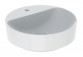 Geberit Variform Countertop washbasin, round, D45cm, H15.8cm, z overflow, with tap hole