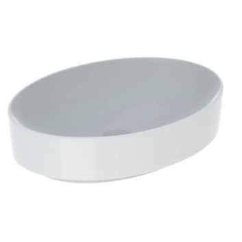 Geberit Variform Countertop washbasin, round, D45cm, H15.8cm, without overflow, with tap hole