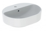 Geberit Variform Countertop washbasin, eliptyczna, B50cm, H15.8cm, T40cm, without overflow, with tap hole