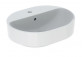 Geberit Variform Countertop washbasin, eliptyczna, B60cm, H15.8cm, T45cm, z overflow, with tap hole