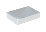 Geberit Variform Countertop washbasin, rectangular, 55cm, without overflow, without tap hole