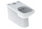 Geberit Selnova Square Standing bowl WC do spłuczki nasadzanej, washdown model, B35cm, H40cm, T68cm, przylegająca do ściany, częściowo ukryte mocowania, drain poziomy lub pionowy, Rimfree