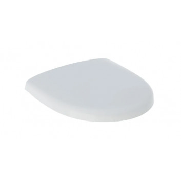 Geberit Selnova Compact Toilet seat, fixing od góry, wolne opadanie, zachodząca cover deski toilet