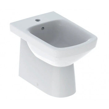 Geberit Selnova Wall hung bidet, B36cm, H26cm, T53cm, ukryte mocowania, z overflow, with tap hole