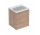 Geberit Selnova Square Set szafki pod umywalkę, z jednymi drzwiami, 55x65.2x50.2cm, walnut hickory, z umywalką meblową, cienki rant, z overflow, with tap hole