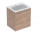 Geberit Selnova Square Set szafki pod umywalkę, z jednymi drzwiami, 60x65.2x50.2cm, walnut hickory, z umywalką meblową, cienki rant, z overflow, with tap hole