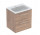 Geberit Selnova Square Set szafki pod umywalkę, z dwiema szufladami, 60x65.2x50.2cm, walnut hickory, z umywalką meblową, cienki rant, z overflow, with tap hole