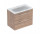 Geberit Selnova Square Set szafki pod umywalkę, z dwiema szufladami, 80x65.2x50.2cm, walnut hickory, z umywalką meblową, cienki rant, z overflow, with tap hole