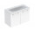 Geberit Selnova Square Set szafki pod umywalkę, z dwojgiem door, 100x65.2x50.2cm, white, z umywalką meblową, cienki rant, z overflow, with tap hole