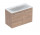 Geberit Selnova Square Set szafki pod umywalkę, z dwojgiem door, 100x65.2x50.2cm, walnut hickory, z umywalką meblową, cienki rant, z overflow, with tap hole