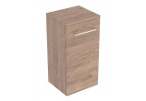Geberit Selnova Square Cabinet boczna, 33x65x29.7cm, z jednymi drzwiami, walnut hickory