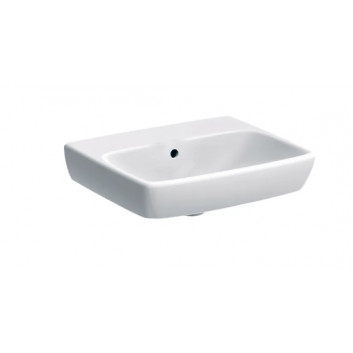 Geberit Selnova Square Washbasin kompaktowa, B50cm, H17cm, T42cm, z overflow, with tap hole