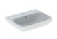 Geberit Selnova Square Washbasin, B55cm, H17.5cm, T44cm, z overflow, without tap hole