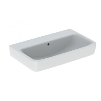 Geberit Selnova Compact Washbasin, B65cm, H17.5cm, T40cm, without overflow, with tap hole