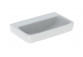 Geberit Selnova Compact Washbasin, B65cm, H17.5cm, T40cm, z overflow, without tap hole