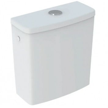 Geberit Selnova Cistern nasadzana, B36.5cm, H39cm, T16.5cm, spłukiwanie dwudzielne, przyłącze wody z boku