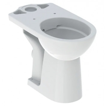 Geberit Selnova Standing bowl WC do spłuczki nasadzanej, washdown model, B35.6cm, H39cm, T66.5cm, drain poziomy, Rimfree