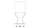 Geberit Selnova Standing bowl WC do spłuczki nasadzanej, washdown model, B35.6cm, H39cm, T66.5cm, drain poziomy, Rimfree