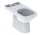 Geberit Selnova Square Standing bowl WC do spłuczki nasadzanej, washdown model, 35x68cm, częściowo ukryte mocowania, drain poziomy, Rimfree