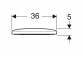 Geberit Selnova Toilet seat, fixing od dołu, hinges metalowe, zachodząca cover deski toilet