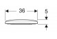Geberit Selnova Toilet seat, fixing od dołu, hinges metalowe, zachodząca cover deski toilet
