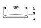 Geberit Selnova Square Toilet seat, fixing od góry, wolne opadanie, z wypinanymi zawiasami, zachodząca cover deski toilet