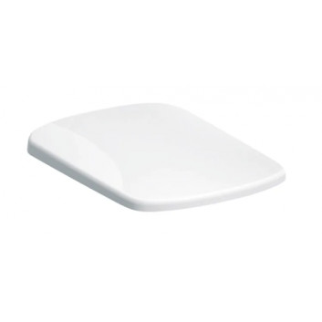 Geberit Selnova Compact Toilet seat, fixing od góry, kształt geometryczny, zachodząca cover deski toilet