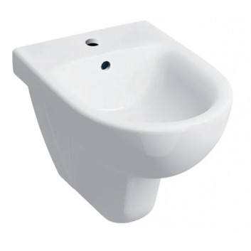 Geberit Selnova Compact Wall hung bidet, B35.5cm, H34.5cm, T48cm, krótki, z overflow, with tap hole