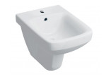 Geberit Selnova Square Wall hung bidet, 35x53cm, z overflow, with tap hole