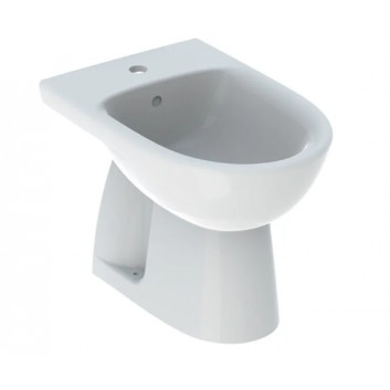 Geberit Selnova Bidet freestanding, B35.8cm, H39cm, T54cm, z overflow, with tap hole