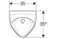 Geberit Felix Urinal, B35cm, H56cm, T35.5cm, dopływ u góry, drain do tyłu lub w dół