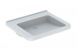Geberit Selnova Comfort Washbasin, B65cm, H15.5cm, T55cm, without overflow, with tap hole