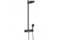 Shower set Hansgrohe Showerpipe Raindance Select S 240 1jet P, mixer thermostatic, black mat