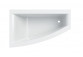 SELNOVA SQUARE asymmetric bathtub 160x100 cm, drain z right strony